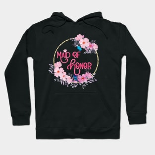 Maid of honor floral design Hoodie